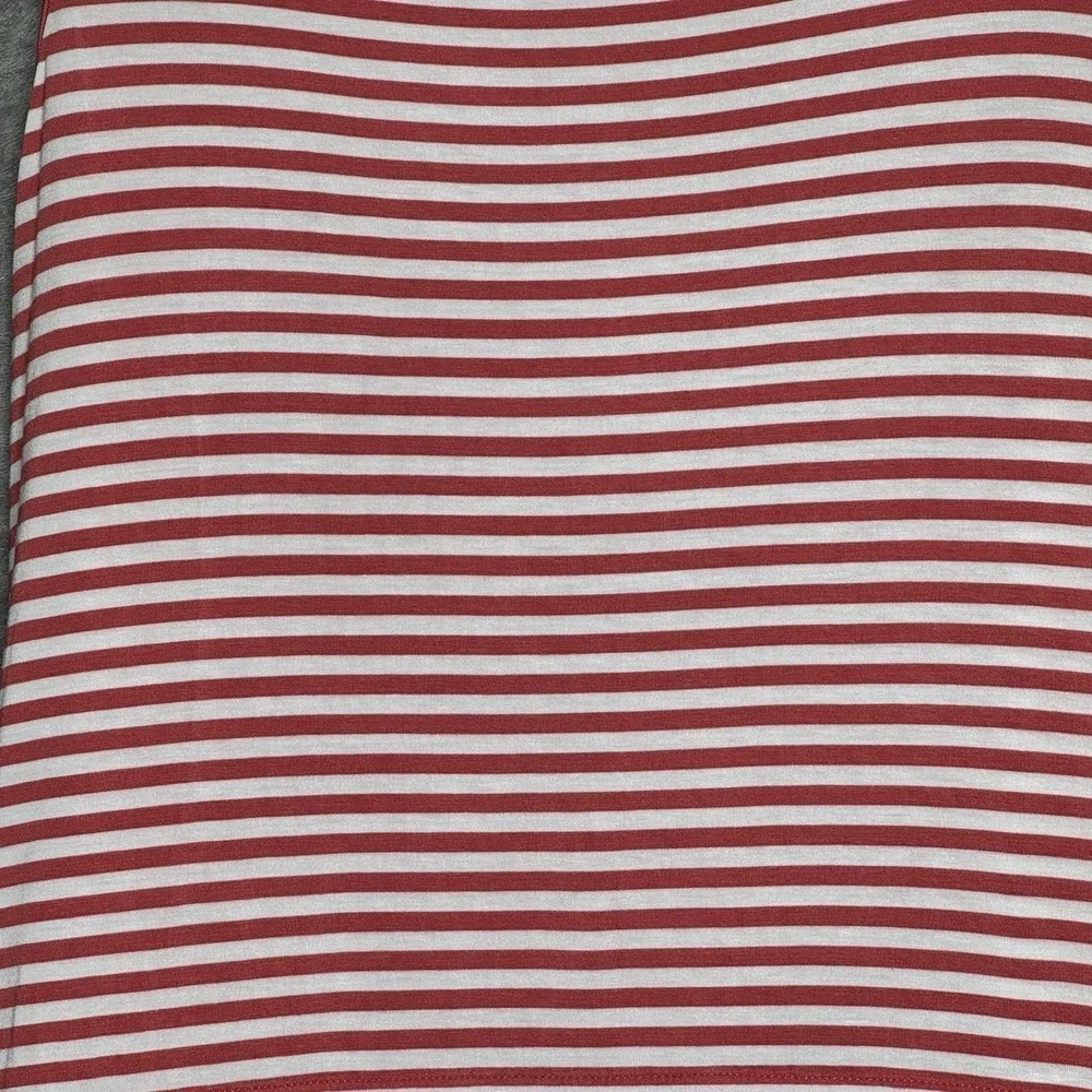 Michael Kors 1X Shirt Top Pink Striped‎ Sleeveless Scoop Neck Stretch Womens